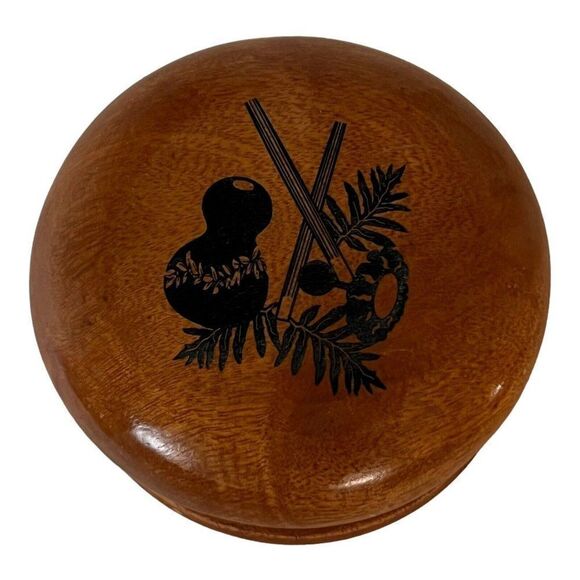 Kamani Wood Bowl Wooden Trinket Dish Boho Rustic Guitar Music Gift Jewelry Mini - Picture 1 of 7